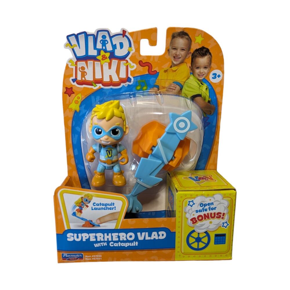 Vlad and Niki Superhero Vlad With Catapult Ages 3+ Vlad NIB